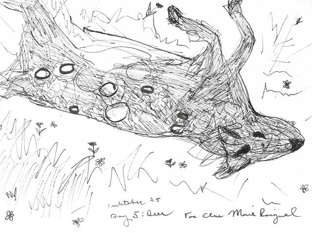 Inktober Day 5: Deer