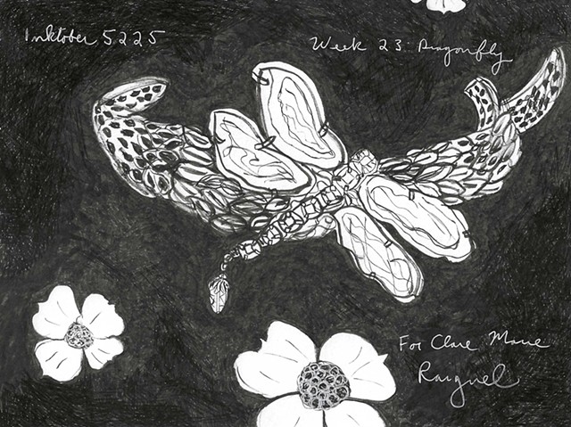 Inktober Week 23:  Dragonfly