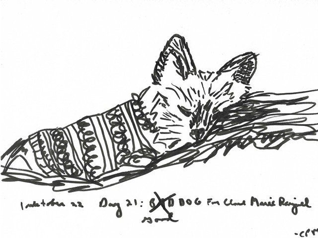 Inktober Day 21: Bad Dog