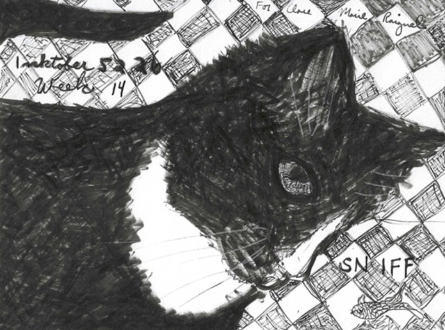 Inktober Week 14: Sniff