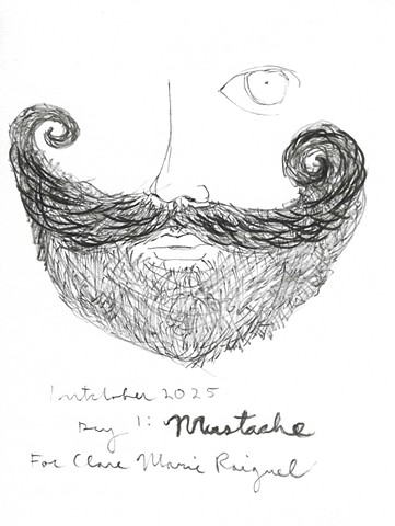 Inktober Day 1: Mustache 