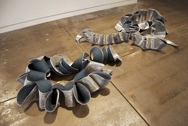 Your Grace, 2009. Machine-sewn zippers, dimensions variable.