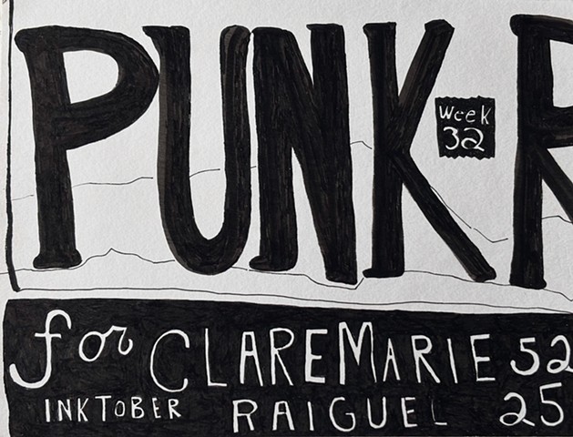 Inktober Week 32: Punk