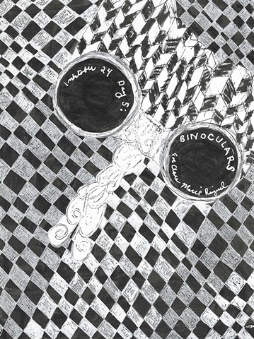 Inktober, Day 5: Binoculars 