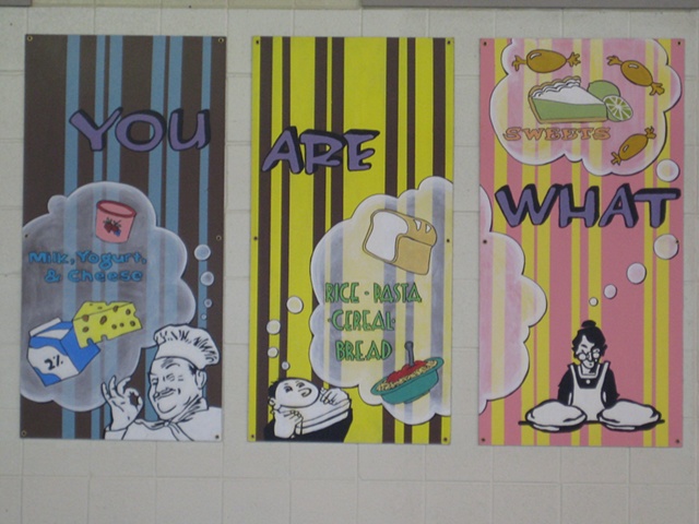 Boone Lunchroom Mural- left half