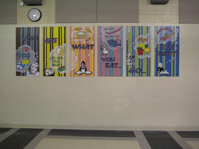Boone Lunchroom Mural- full view