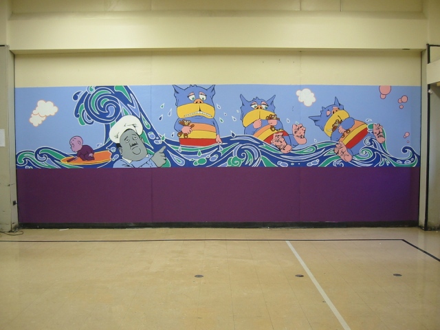 Pulaski Lunchroom Mural- panel 5