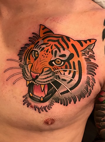 tiger tattoo by dave wah at stay humble tattoo company best tattoo shop artist in baltimore maryland