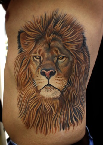 lion tattoo by dave wah