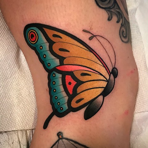 butterfly tattoo by dave wah at stay humble tattoo company in baltimore maryland the best tattoo shop and artist in baltimore maryland