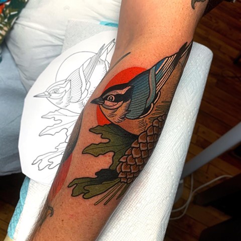 NUTHATCH TATTOO BY DAVE WAH