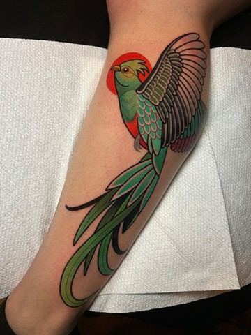quetzal tattoo by dave wah