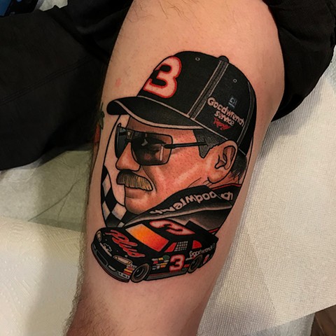 dale earnhardt tattoo by dave wah at stay humble tattoo company in baltimore maryland the best tattoo shop and artist in baltimore maryland