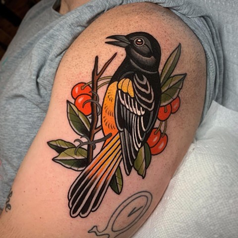 ORIOLE TATTOO BY DAVE WAH