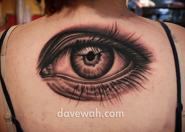 eye tattoo by dave wah at stay humble tattoo company in baltimore maryland the best tattoo shop in baltimore maryland