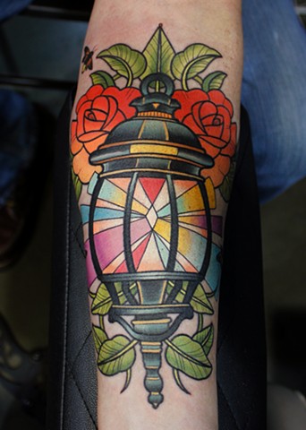 lantern tattoo by dave wah at stay humble tattoo company in baltimore maryland the best tattoo shop in baltimore maryland
