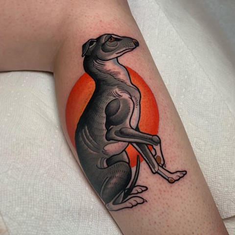 DOG TATTOO BY DAVE WAH