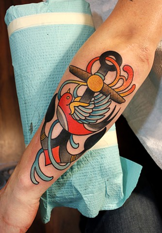 anchor tattoo by dave wah at stay humble tattoo company in baltimore maryland the best tattoo shop in baltimore maryland