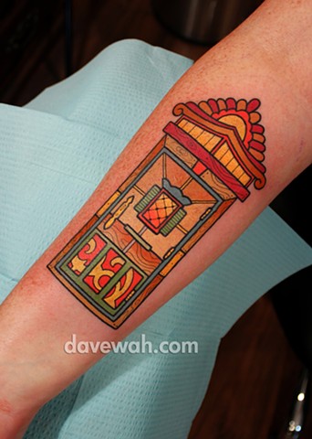 door tattoo by dave wah at stay humble tattoo company in baltimore maryland the best tattoo shop in baltimore maryland