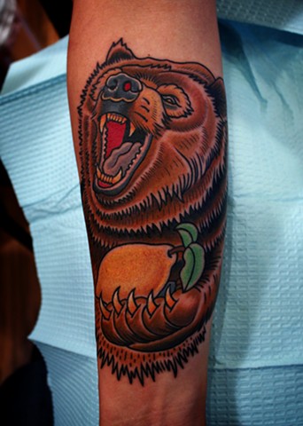 bear tattoo by dave wah at stay humble tattoo company in baltimore maryland