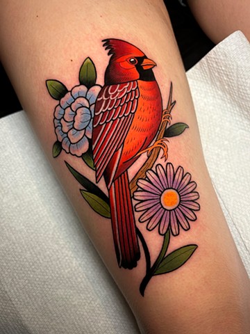 cardinal tattoo by dave wah