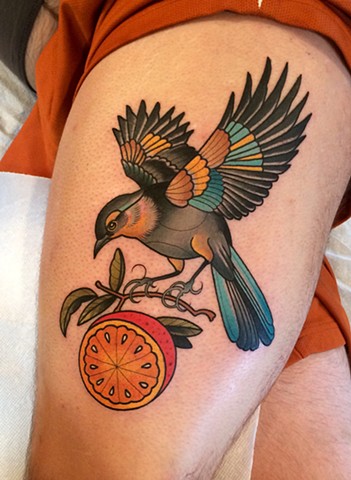 bird tattoo by dave wah at stay humble tattoo company in baltimore maryland the best tattoo shop in baltimore maryland