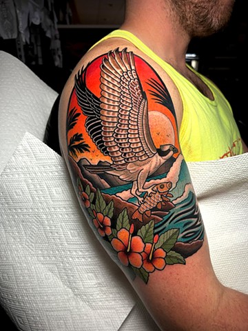 osprey tattoo by dave wah