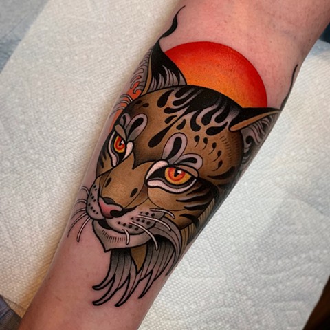 lynx tattoo by dave wah at stay humble tattoo company in baltimore maryland the best tattoo shop and artist in baltimore maryland