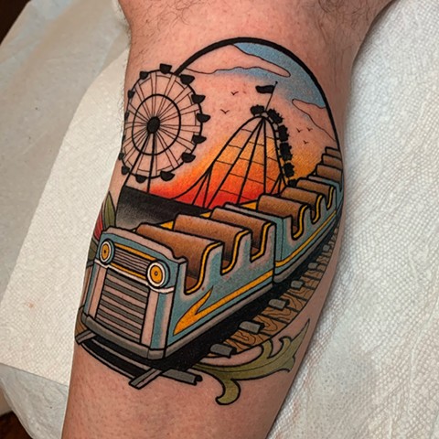 ROLLERCOASTER TATTOO BY DAVE WAH