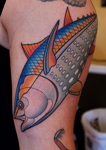 tuna tattoo by dave wah at stay humble tattoo company in baltimore maryland
