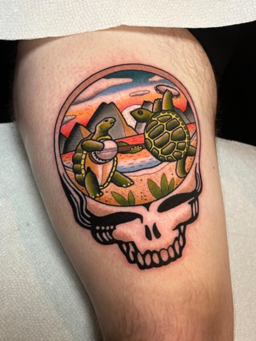 grateful dead tattoo by dave wah