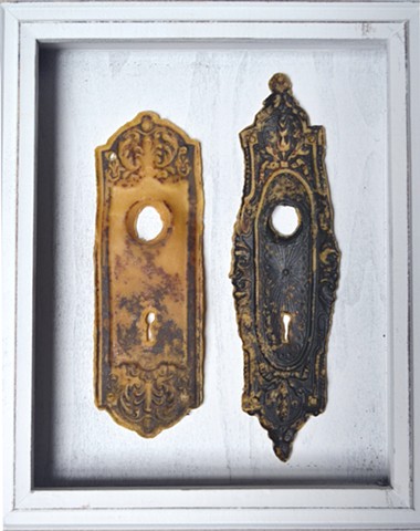letters from a domicile (door knobs and plates)