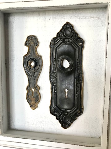 letters from a domicile (door knobs and plates)
