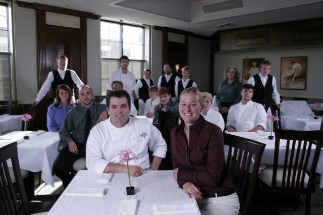 Jody(owner) and Jeremy(chef) and staff of Niche, TimeOut Chicago magazine