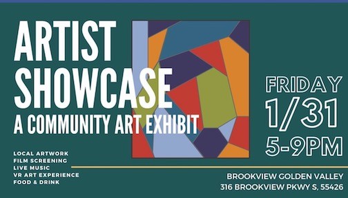January 31 2020,  Golden Valley Artist Showcase at the Brookview Golden Valley Community Center