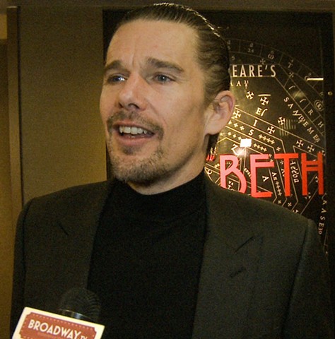 Actor Ethan Hawke In Macbeth - Red Carpet Interview for Broadway TV