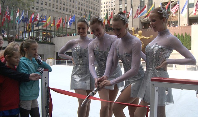The Rockettes Opening Rockefeller Center Ice Skating Rink