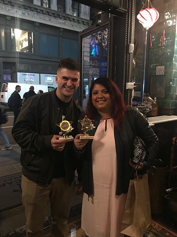 Diwal'Oween won the Audience Award & Best Actor (Swann Gruen) at Jersey City Halloween Popup Film Festival!  