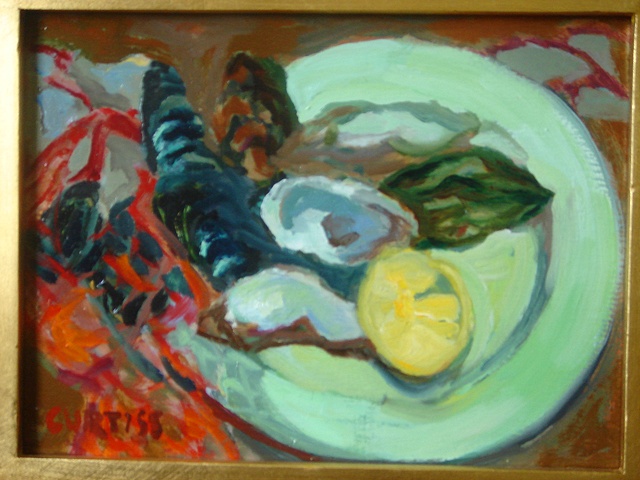 oysters, mussels painting