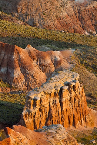 wyoming badlands rock formation