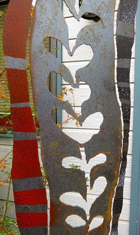 Detail of tall slender panel