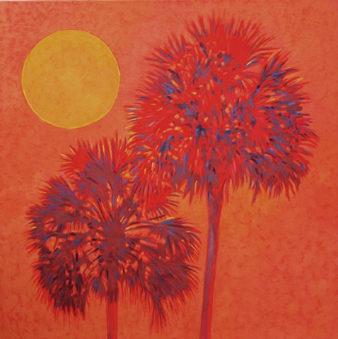 Hot and Hazy acrylic painting painted by Florida Artist Gary Borse