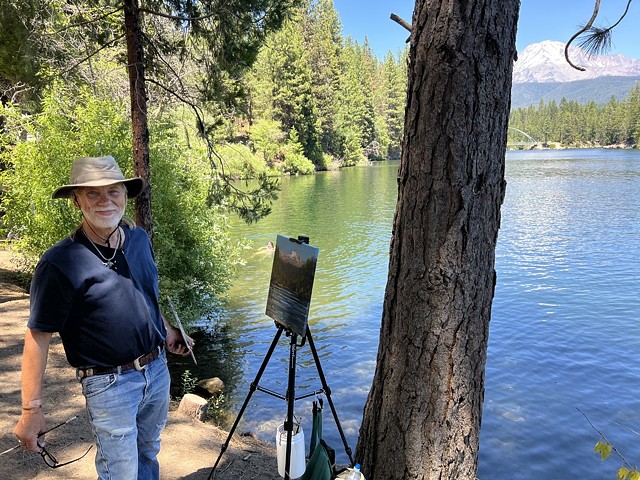 Painting Mt Shasta
