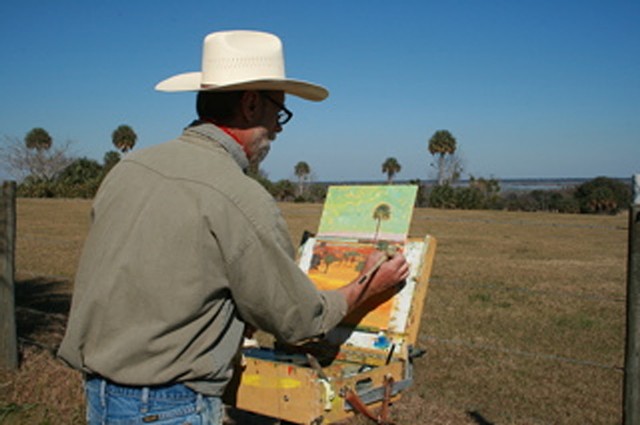 Painting at Orange Lake Overlook