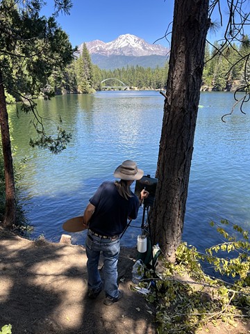 Painting at Mt Shasta