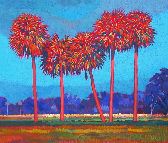Hearts Afire painted by Florida Artist Gary Borse, Collection of the State of Florida