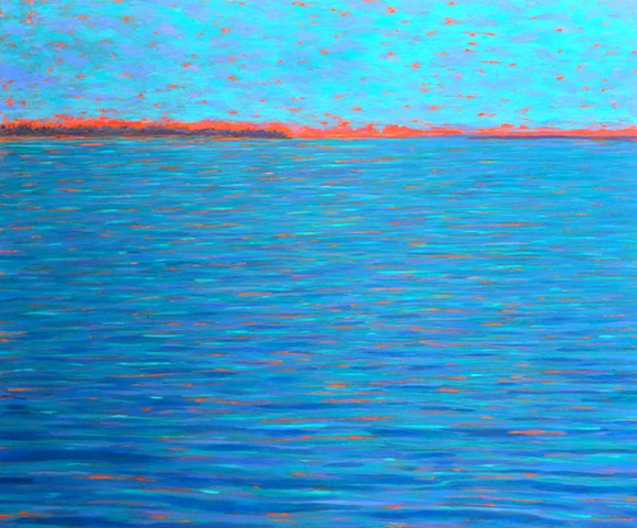 Alpha Waves painted by Florida Artist Gary Borse at Lombard Contemporary Art Orlando Florida