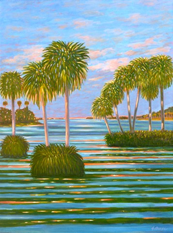 Evening Waltz by Florida Artist Gary Borse is available at Plum Contemporary Art Gallery in St Augustine, FL