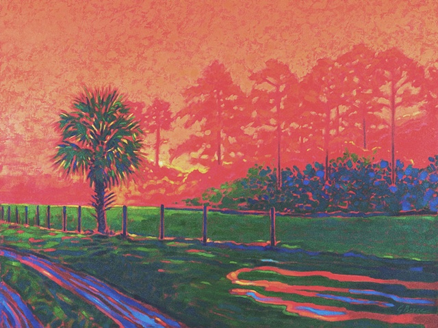 Cross Creek Morning painted by Gary Borse