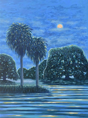 Nocturnal Minuet by Florida Artist Gary Borse is available at Plum Contemporary Art Gallery, St Augustine, FL